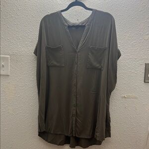 Torrid Olive Green Blouse
